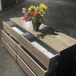 Ikea Long Dresser With Big Drawers. Drawers Sliding Smoothly. Delivery Available 