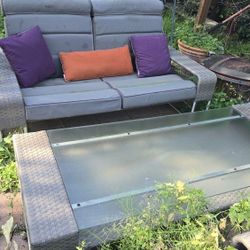 Sunbrella Brand Outdoor Sofa, Chairs & Coffee Table