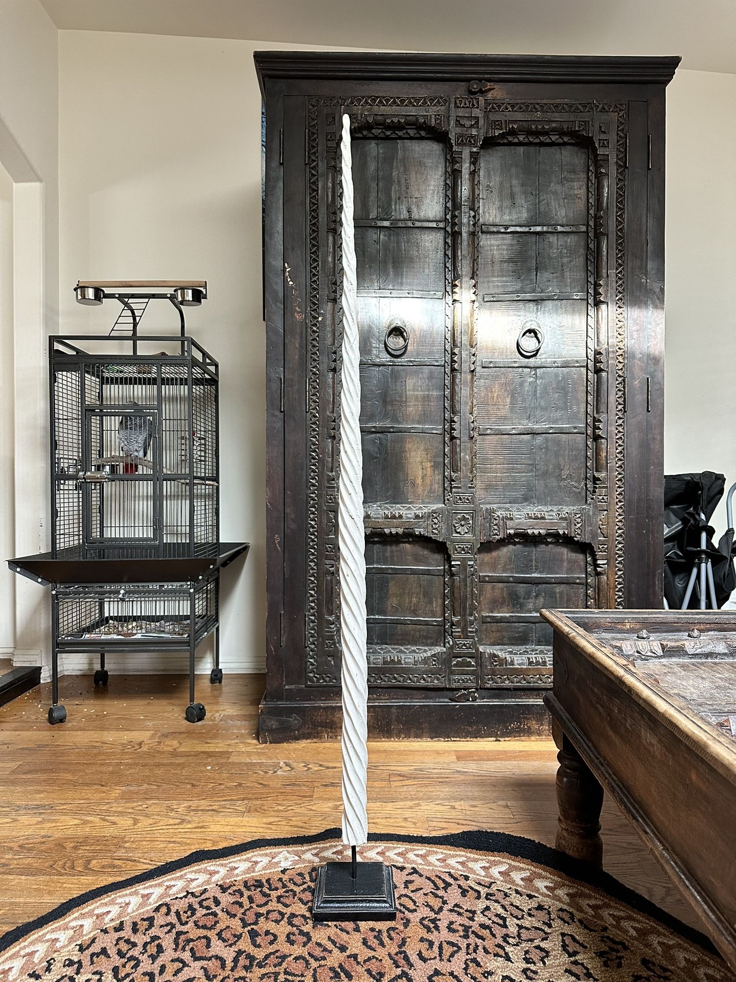 Restoration Hardware Single Large Decorative Narwhal Tusk