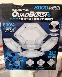 8000 Lumens LED Screw in Ceiling mounted Work Light