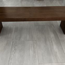 Solid Wood Bench – 70” Modern Entryway / Coffee Table
