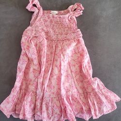Baby Girls 2T Crewcuts Pink Flare Summer Dress