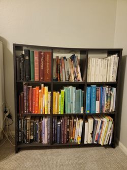 Black bookshelf
