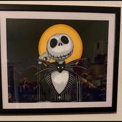 Custom Art Piece Of Jack Skellington From Nightmare Before Christmas On frame