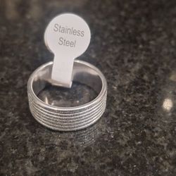 Stainless Steel Ring Size 9