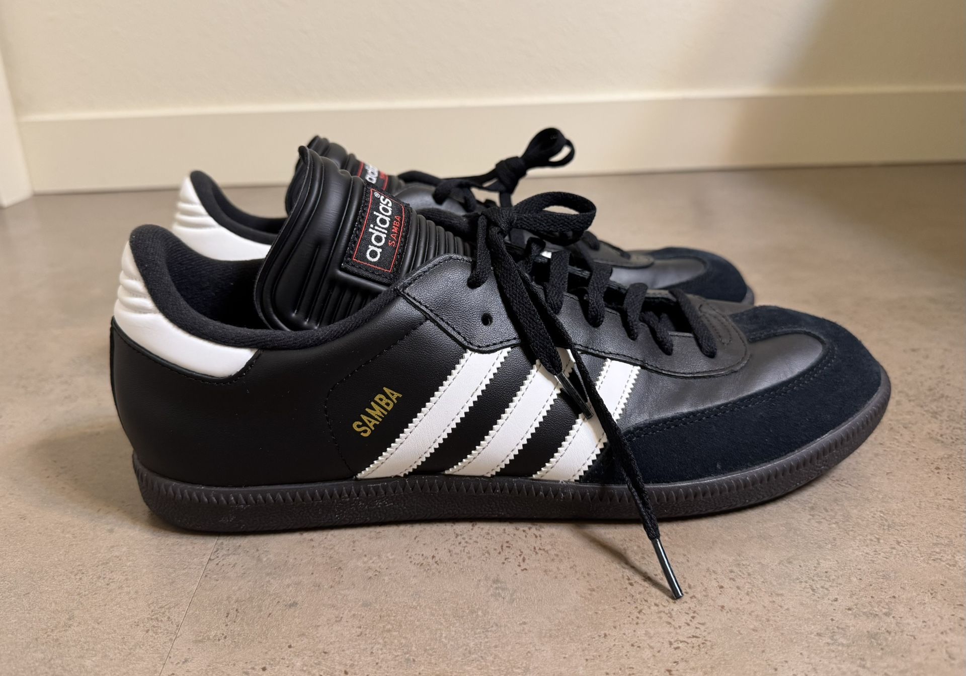 Adidas Samba Classic Men’s Sz 13.5 Black White 034563 New No Box