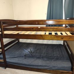 Wood Full Over Full Bunk Bed