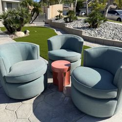 McCreary Modern Swivel Lounge Chairs Set (NOT FREE)