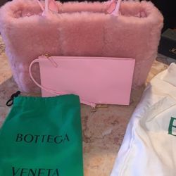 Bottega Veneta Pink Furry Bag