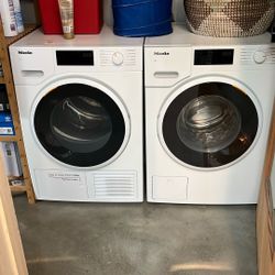 Miele Electric Dryer And Washer Set