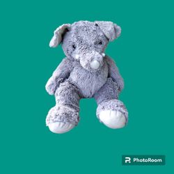 Wish Pets ELLIMO Soft Gray Plush Elephant Stuffed Animal Toy 17in floppy ear 17in