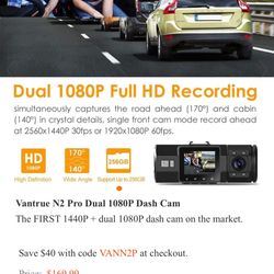 Vantrue N pro dashcam