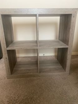 4 cube book shelf $25 OBF