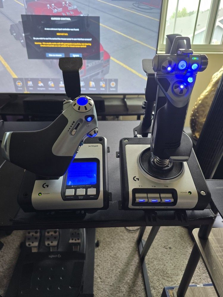 Logitech X-52 Flight Stick And Throttle