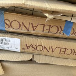 Porcelanosa White Shower Mosaic Tiles 31.6x31.6 cm—Ready to