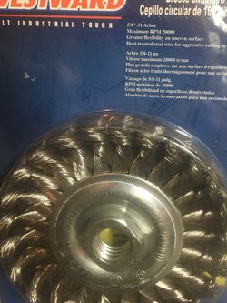 Stainless Steel Wire Wheel 4 1/2" 5/8 threaded