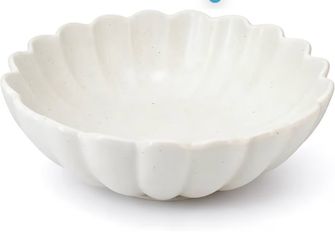 Large Ruffle Scalloped Fluted Bowl