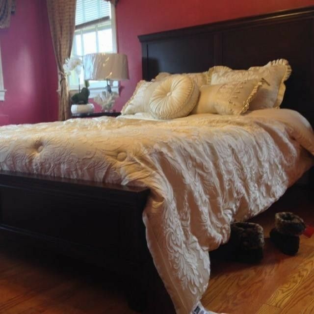 New Dark Cherry Queen Bed