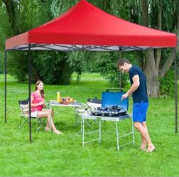 Free Delivery Red Pop-Up Canopy Tent 10x10