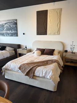 Pottery Barn Inspired Bed Frame | Linen Platform | All Sizes