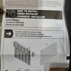 New black natural window shade