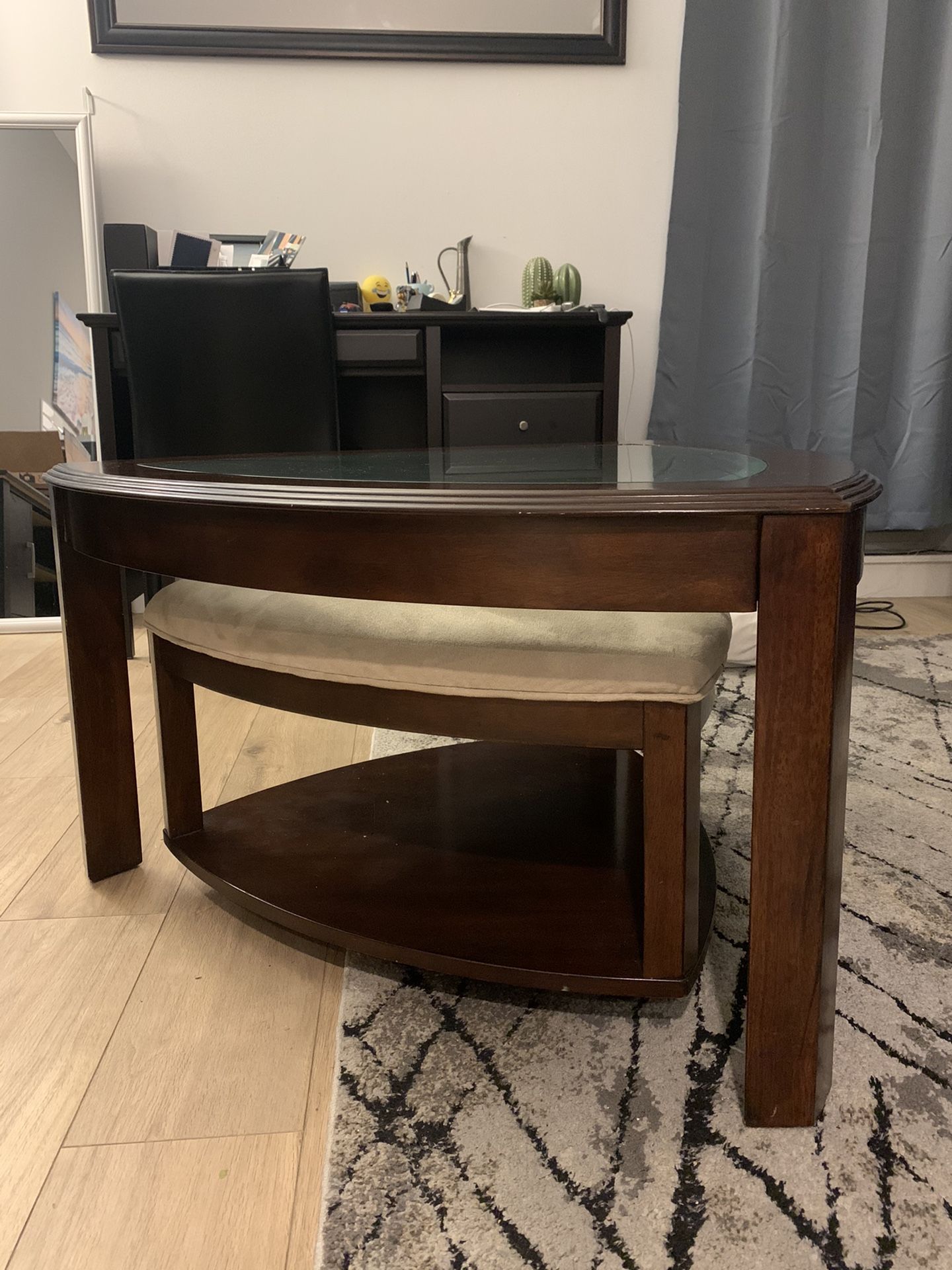 Coffee Table with Ottoman