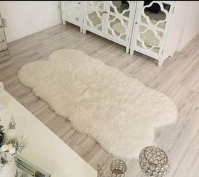White Faux Fur Shag Area Rug