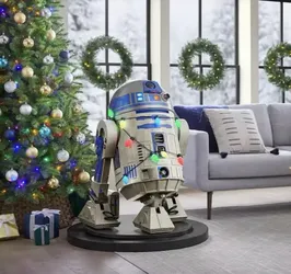 STAR WARS ANIMATED R2-D2 CHRISTMAS HOME DEPOT 3.5 FT