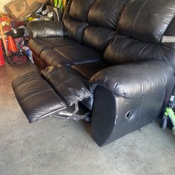 Black Leather Couch