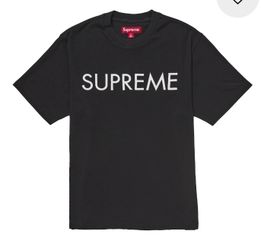 Supreme Capital S/S Top Size Large Color Black 