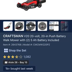 Craftsman V20 Mower