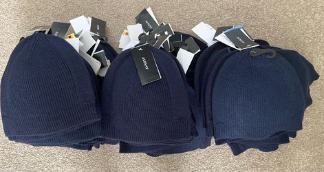 80 mens beanie hats Macy’s Alfani navy blue new reseller