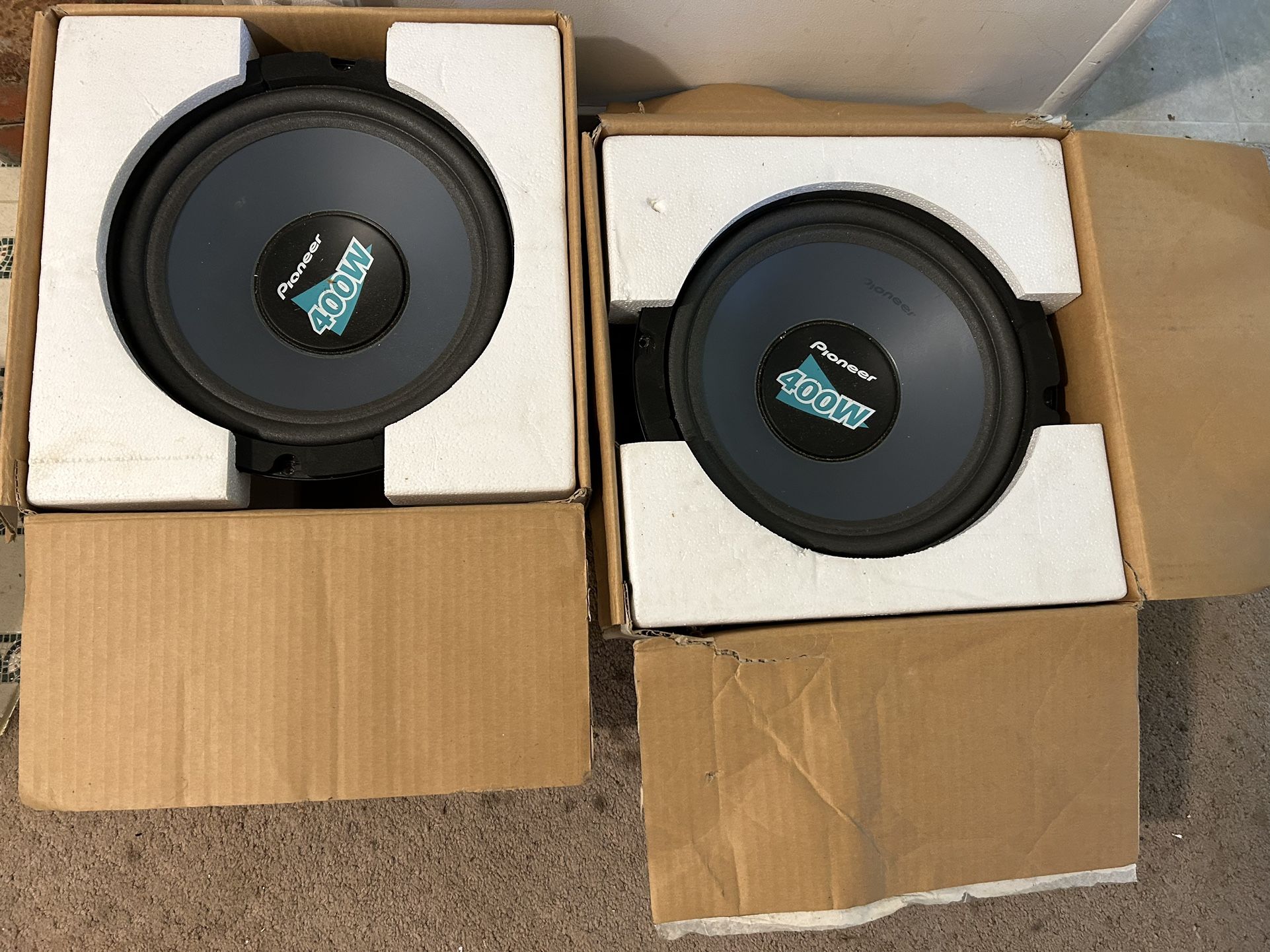 Two Pioneer Speakers 400w 12” Subwoofers - Brand New 