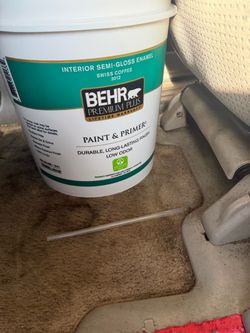 5 gal. #12 Swiss Coffee Semi-Gloss Enamel Low Odor Interior Paint & Primer