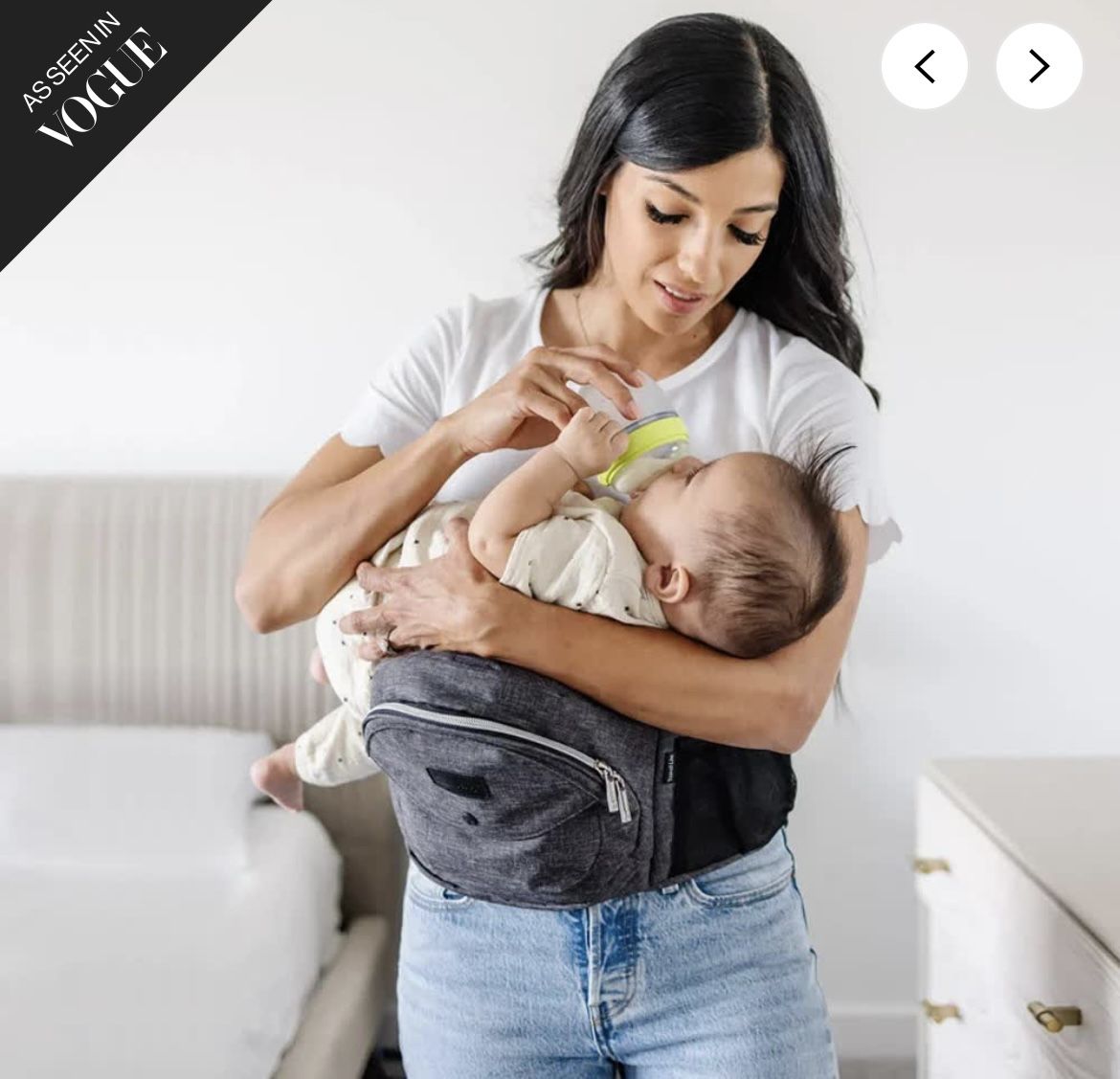 TushBaby Hip Carrier Lite charcoal