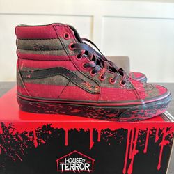 New Vans X Horror Nightmare On Elm Street SK8-Hi Freddy Krueger Size 8 Women’s / 6.5 Men’s