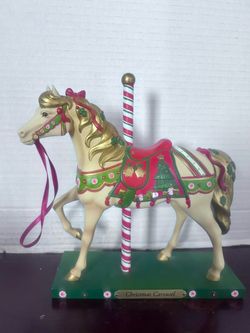Christmas Carousel Trail of Painted Ponies figure approx 7 3/4” tall