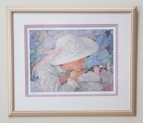 Al Buell "Reflections in Pastels" 282/950 Numbered Lithograph 28.5x24 Framed