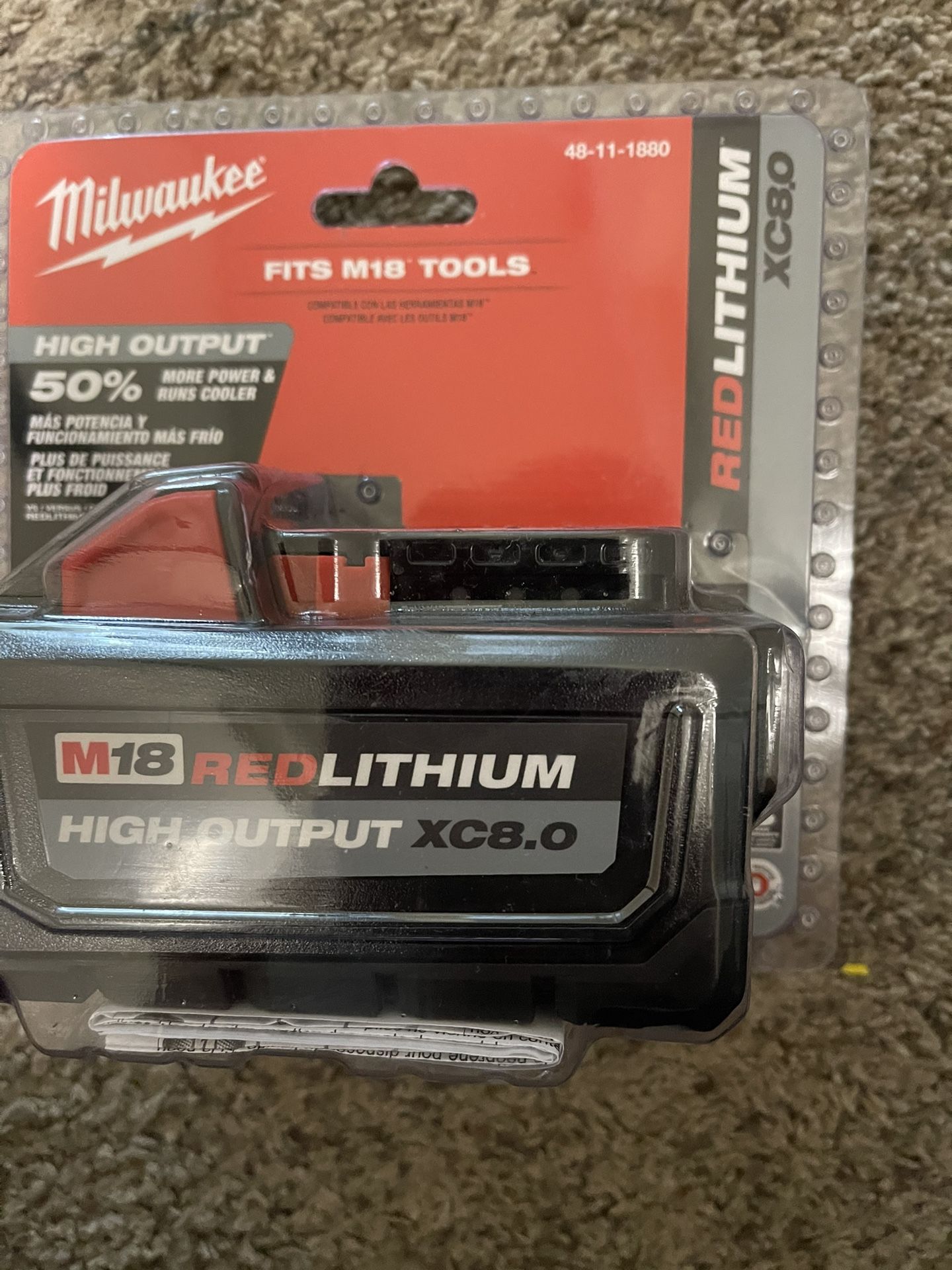 Milwuakee Battery 8 Amp