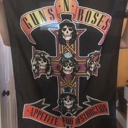 Guns N Roses Tapestry Cloth Poster Flag