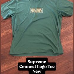 Supreme Green Connect Logo Tee New Size XXL