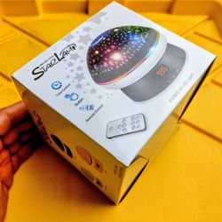 Timer Rotation Star Night Light Projector 8 LED Lights, Pink