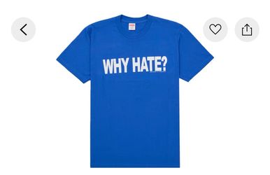 Supreme Lil B Why Hate / Based T shirt Blue