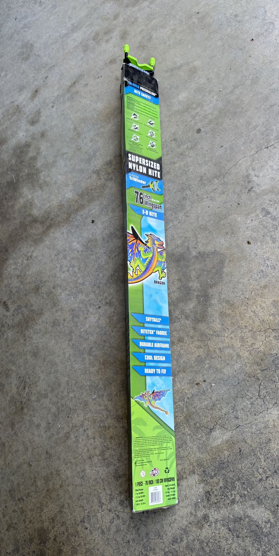 76inches Wingspan 3-D Dragon Kite