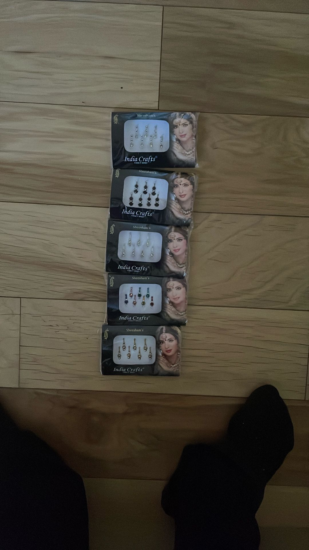 5 Packs Of 7 FANCY BINDI