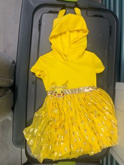 Pikachu Girls Hooded Costume Dress