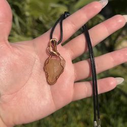 Hand-Wrapped Crystal Pendant Necklaces – Moonstone, Lapis, Sunstone & More 