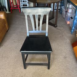 Black Painted Wooden Chair