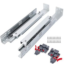 Soft Drawer Slides,  21in  100lb. 