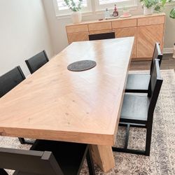 Custom Dining Table Farmhouse Country French Modern Rustic Solid Wood Set Restoration Hardware Insp Bench Hand Built Round Oval Counter Breakfast  